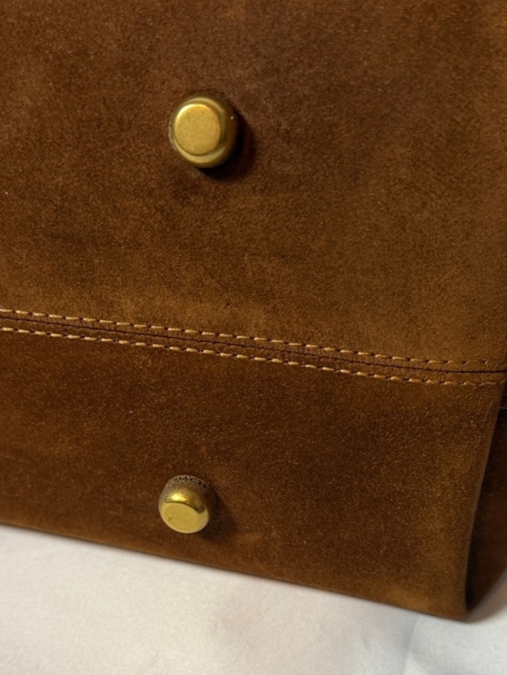 Coach Empire 40 Suede Brown Carryall - Picture 6 of 11